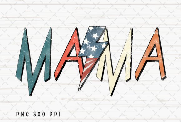 Celebrate in Style: Rocker Mama 4th of July Mom Sublimation PNG