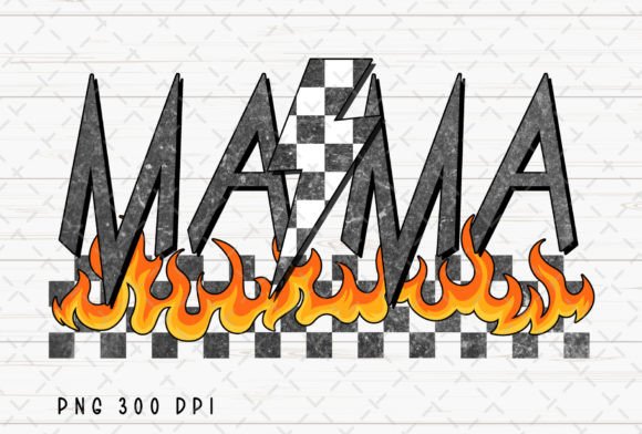 Celebrate Mom with the Mama Checkered Mom Rocker Mother's Day Design
