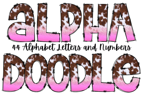 Country Girl Doodle Alphabet Letters: A Charming Typeface for Creative Projects
