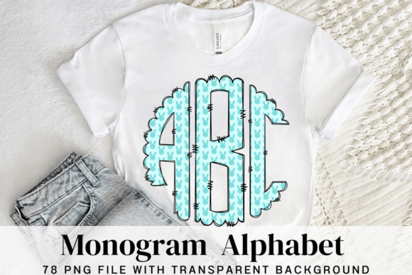 Easter Circle Monogram Alphabet Letters6: Your Design Solution