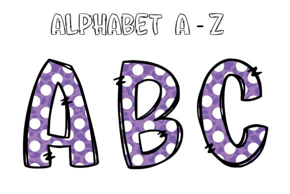 Easter Purple Alphabet Sublimation: Design Assets for Spring Projects
