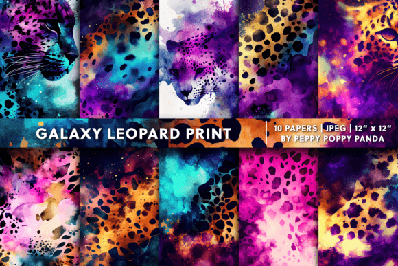 Galaxy Leopard Print: A Cosmic Texture for Bold Design