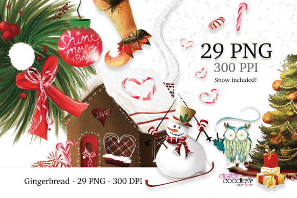 Infuse Your Projects with Festive Charm: Gingerbread Christmas Graphics