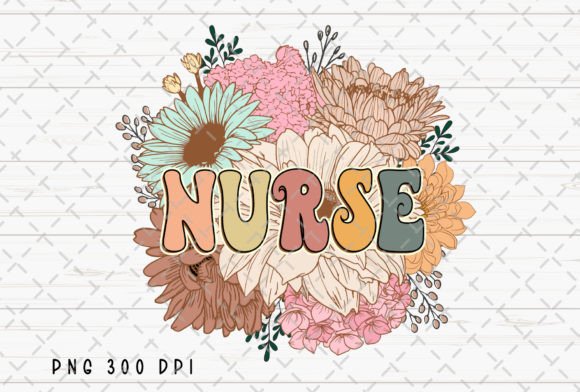 Nurse Retro Flowers Floral Vintage PNG: A Designer's Guide