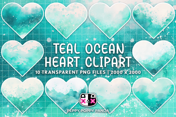Teal Ocean Hearts Clipart: A Designer's Guide